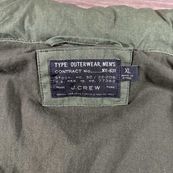 J Crew NX-631 M65 Military/Mechanic Field Jacket Men's XL Hooded Olive Green - Picture 3 of 8